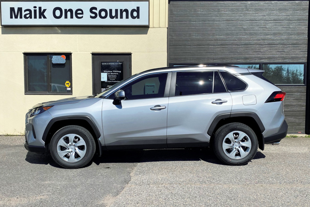 Toyota 2021 Rav4 with professional window tint in North Bay